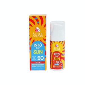 CREMA SOLARE VISO SPF 50 TINTED – ALOE COLORS INTO THE SUN 50ML